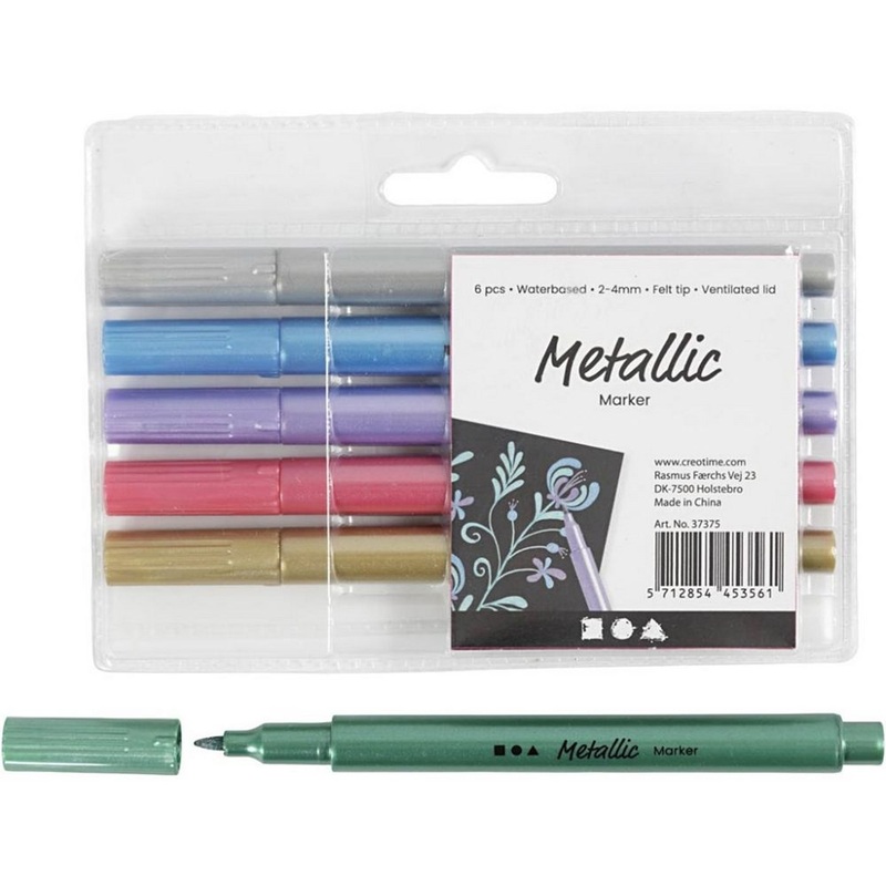 Metallic marker (6 pack)