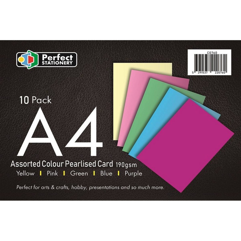 ***A4 Pearlised Card 190grm (Pack of 10 sheets)