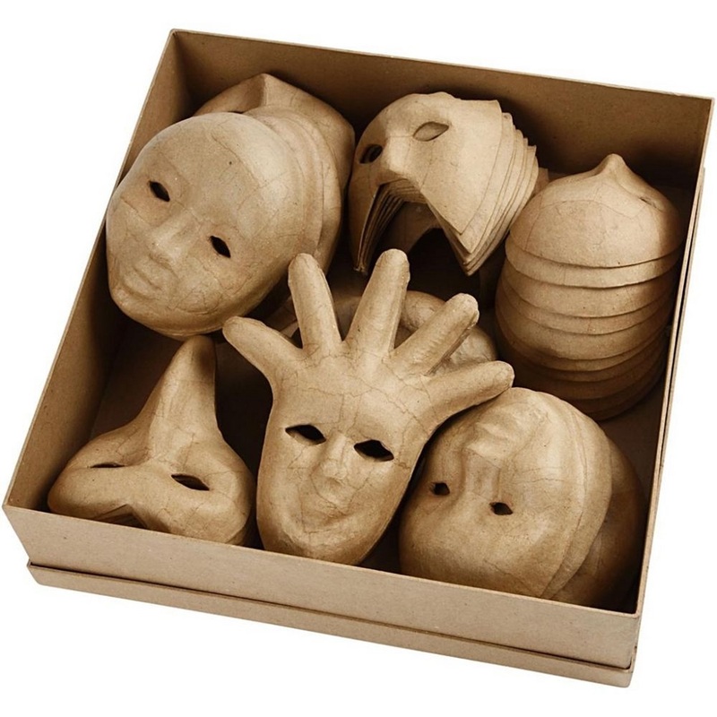 Cardboard Masks Pack of 30