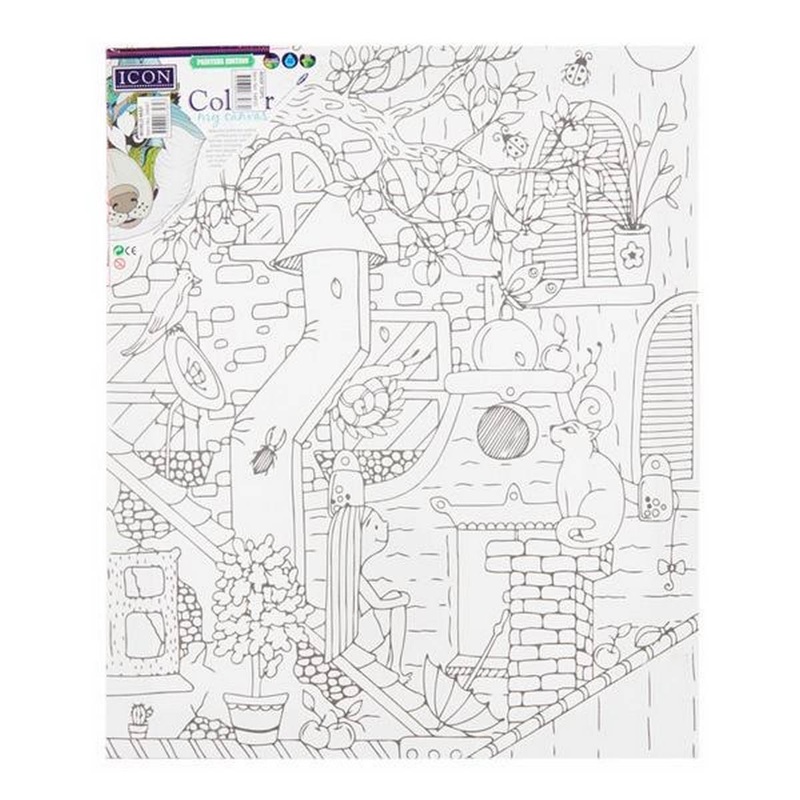 Icon 300x250mm Colour My Canvas  Roof Tops