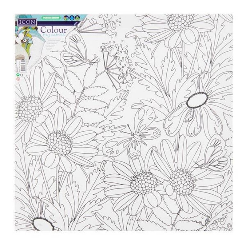 Icon 300x300mm Colour My Canvas  Daisy Flower