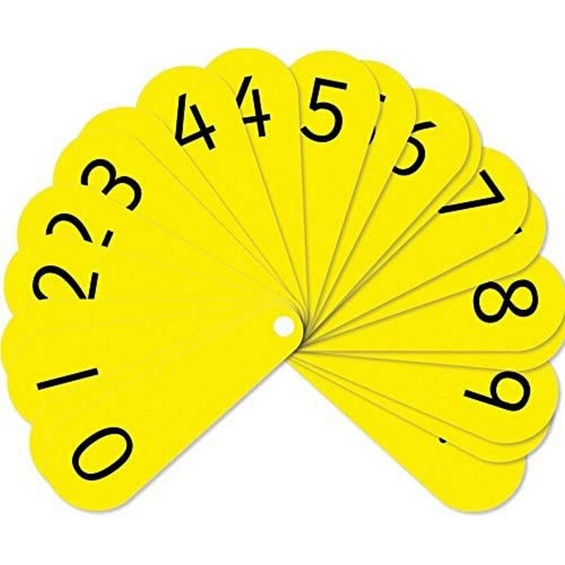 Pupil Double Number Fans Pack of 10