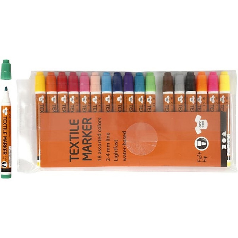 Textile Markers (18 pack)