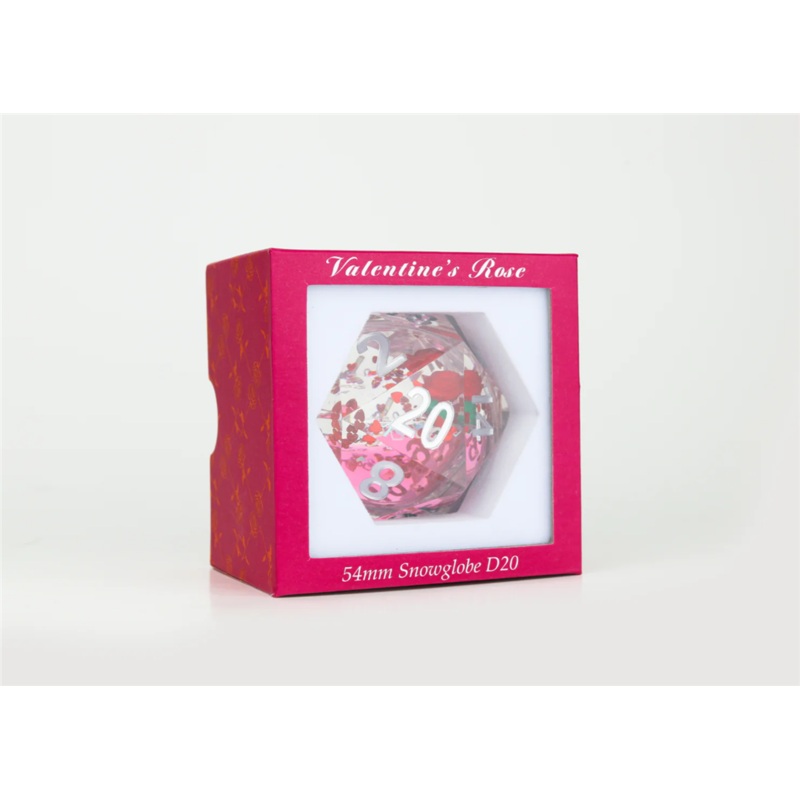 Valentine Rose D20 54mm – Sirius Dice