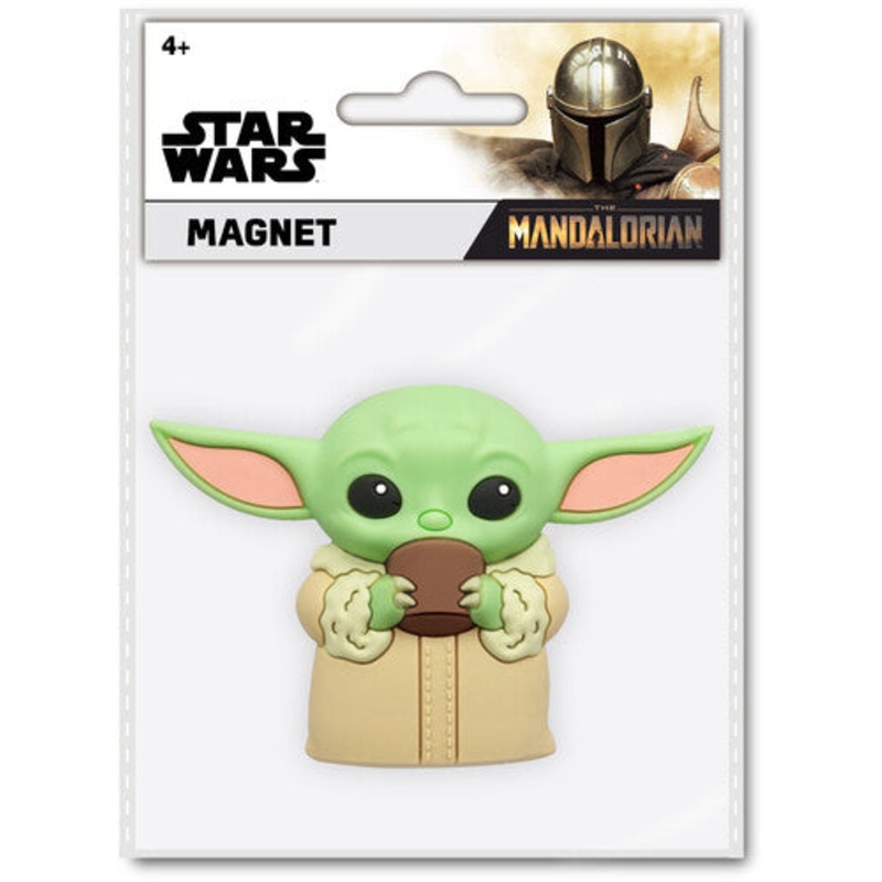 Grogu with Soup Bowl Star Wars The Mandalorian 3D Foam Magnet (ONLINE ORDER ONLY)