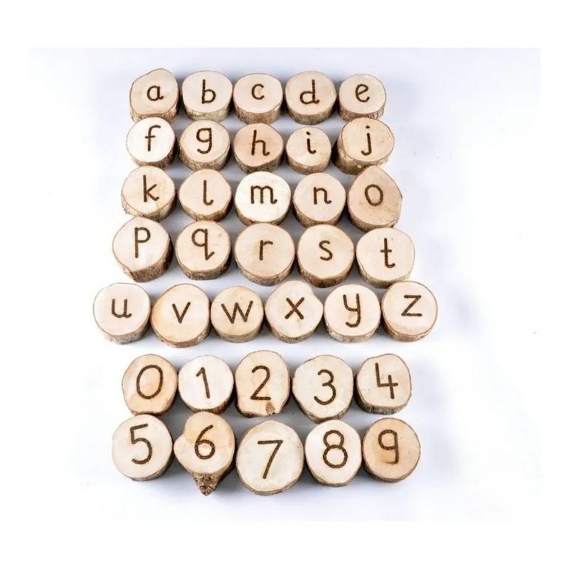 Handcrafted Wooden Letters And Numbers