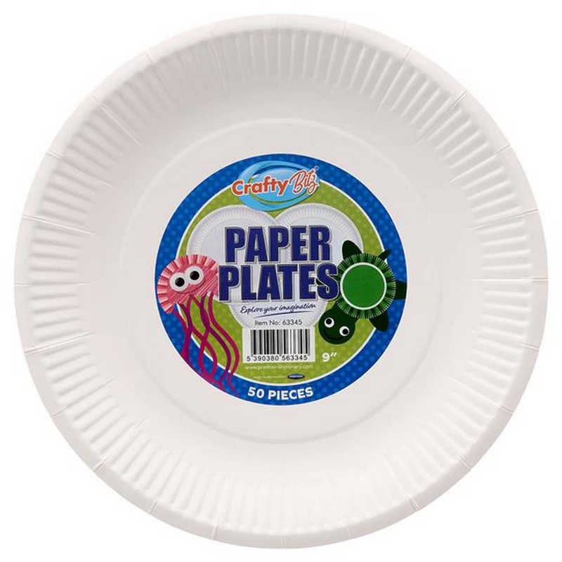 Paper Plates Set of 50 9