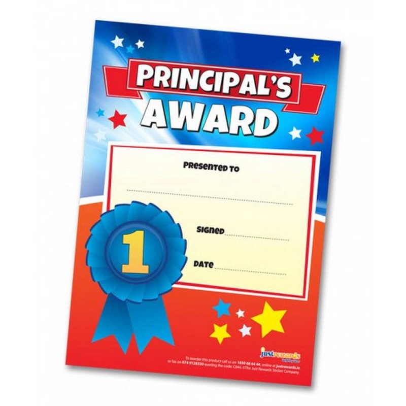 Principals Award Certificates