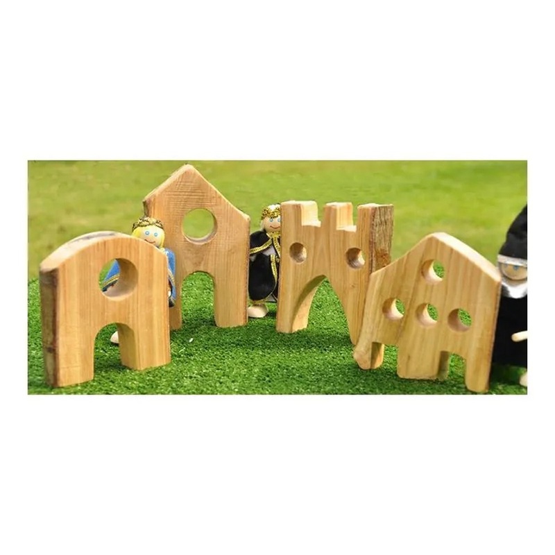 Chunky Houses  Set of 4