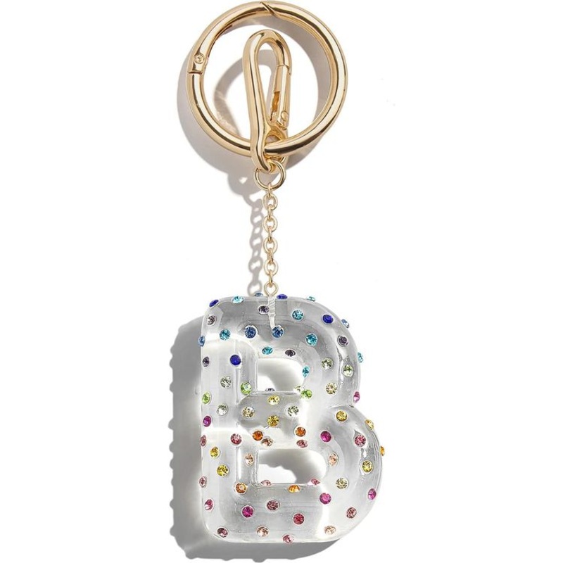 Confetti Initial Bag Charm – B