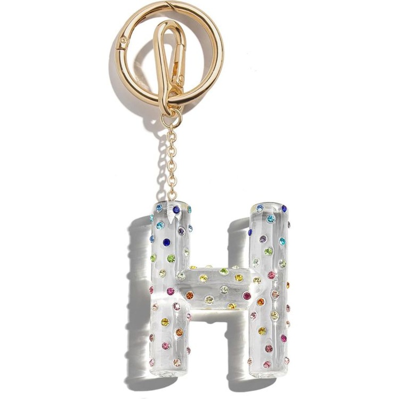 Confetti Initial Bag Charm – H