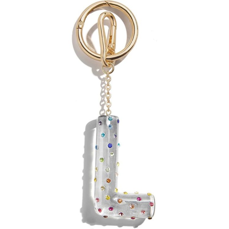 Confetti Initial Bag Charm – L
