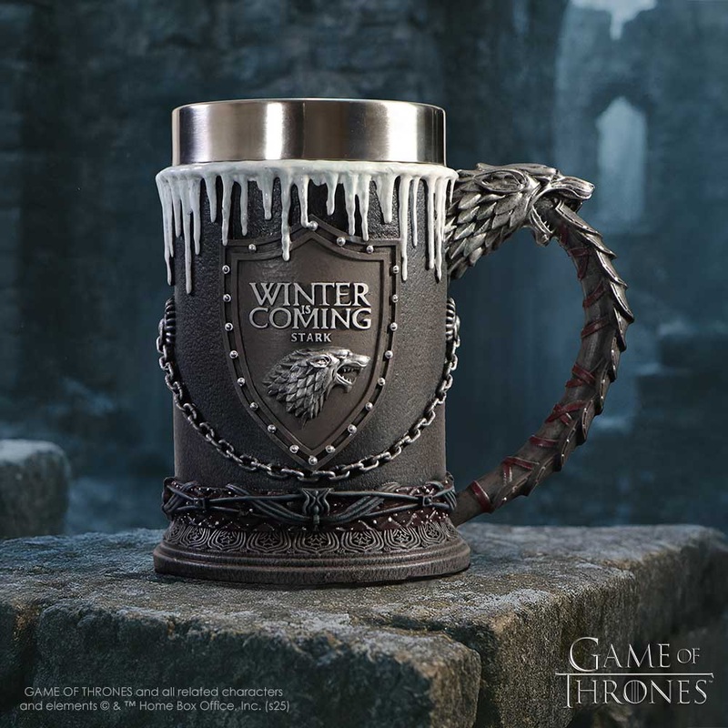 Game of Thrones House Stark Winter is Coming Tankard Mug (ONLINE ORDER ONLY)