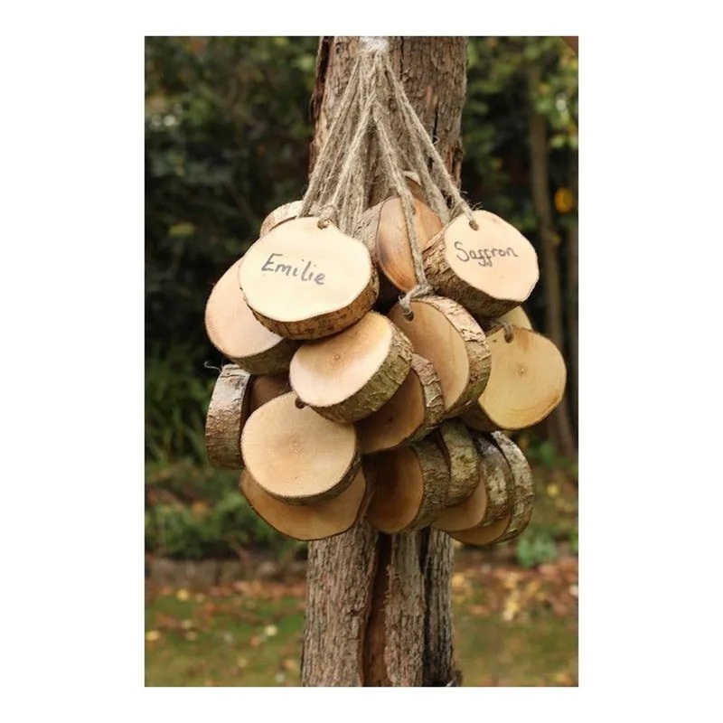 Hanging Natural Wipe Clean Tags  Set of 30