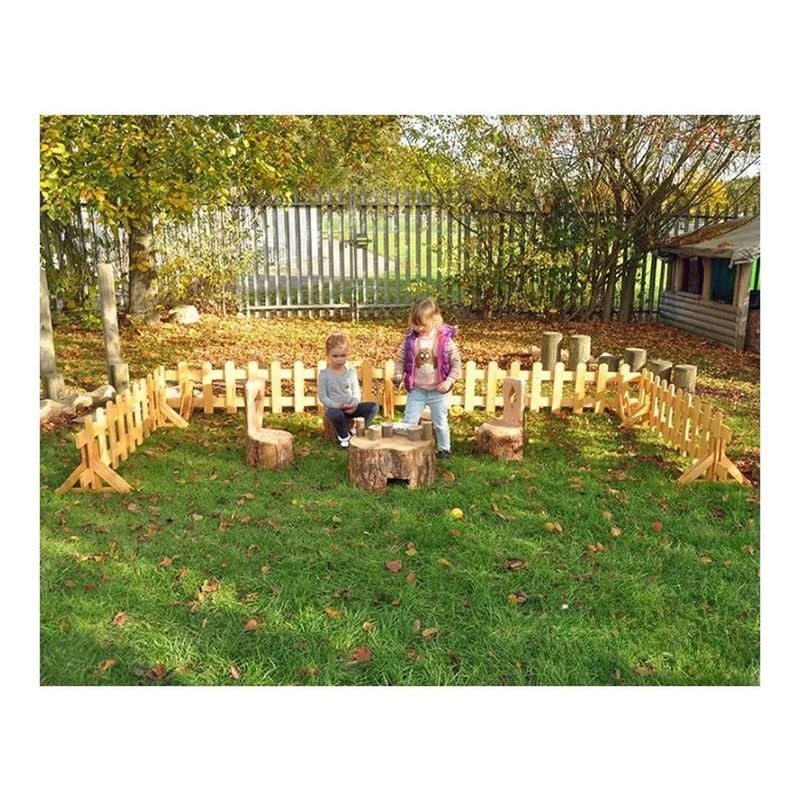 Long Low Picket Fences  Pack of 4