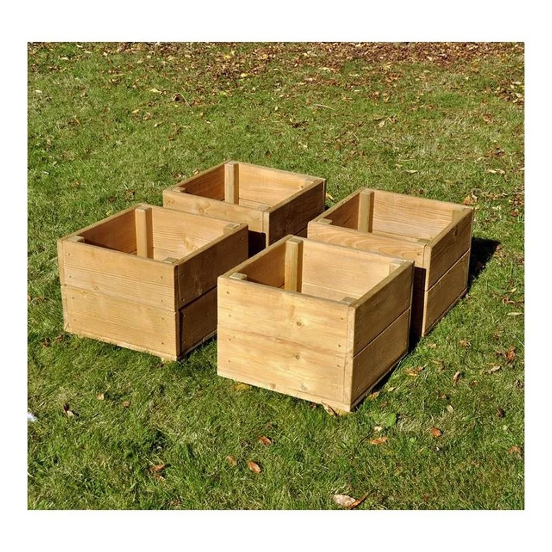 Small Square Planters  Pack of 4