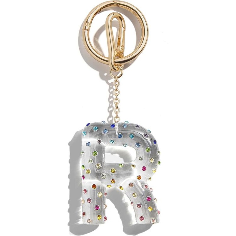 Confetti Initial Bag Charm – R