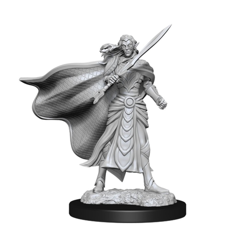 MTG Miniatures: Elf Fighter & Elf Cleric