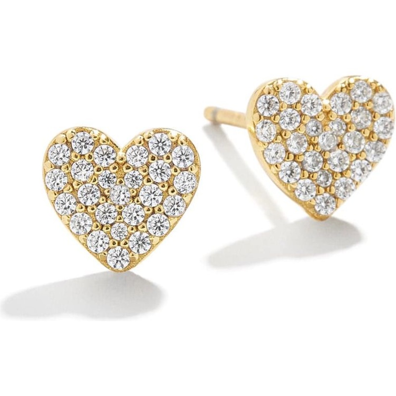 Whole Lotta Heart 18K Gold Kids’ Earrings – Pav