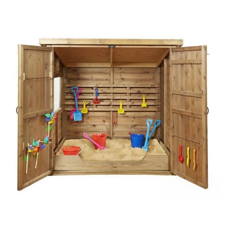 Wooden Sheltered Sandpit
