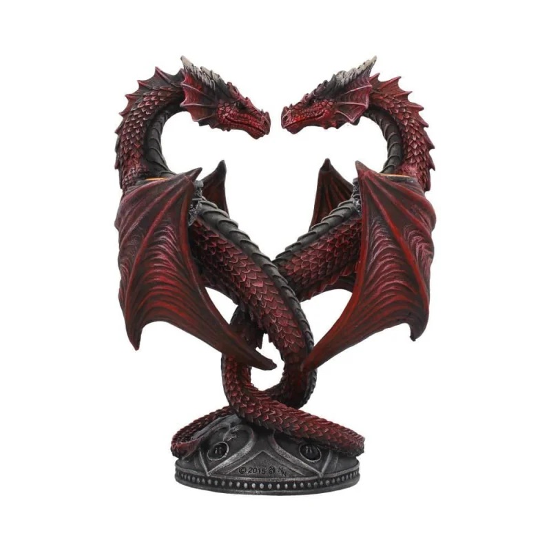 Anna Stokes Candle Holder Dragon Heart 23cm