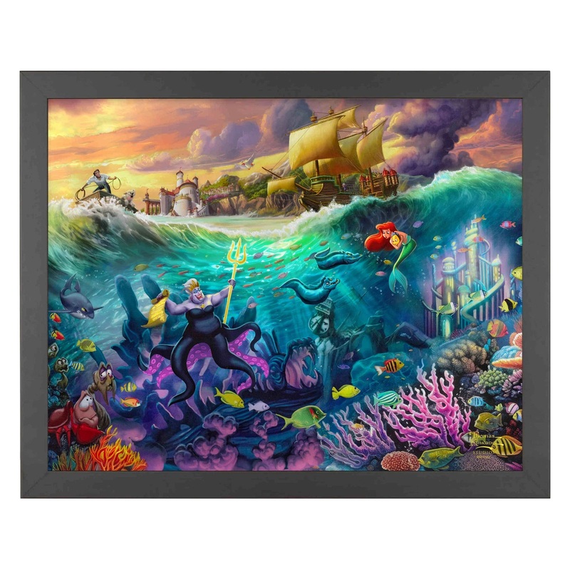 Disney Villains: The Little Mermaid: Ursula Thomas Kinkade Framed Art Print (ONLINE ORDER ONLY)