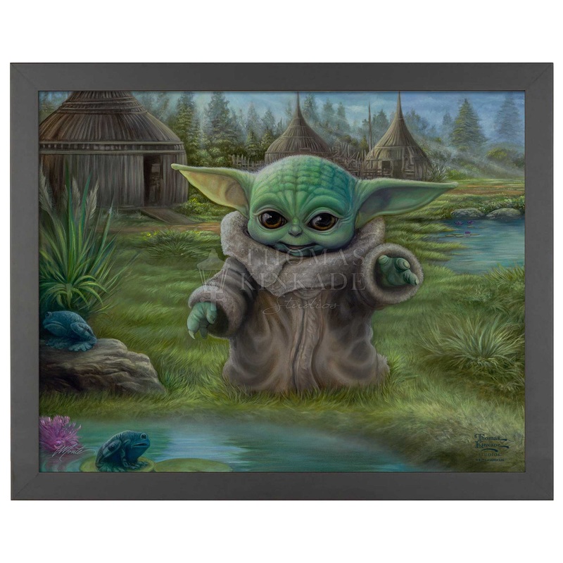 Grogu – Star Wars The Mandalorian Thomas Kinkade Framed Art Print (ONLINE ORDER ONLY)