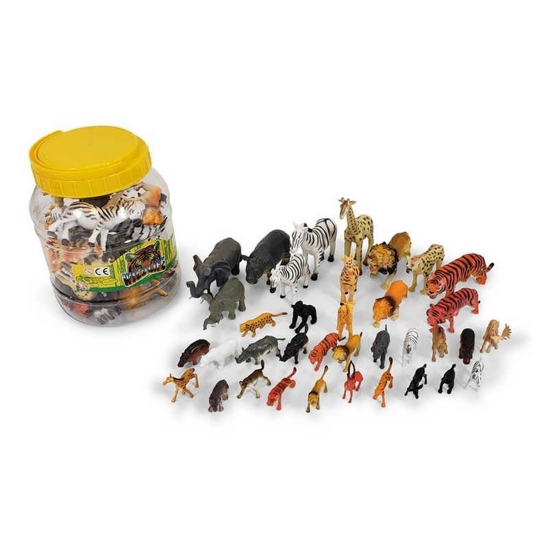 Large Tub of Wild Animals Set of 36