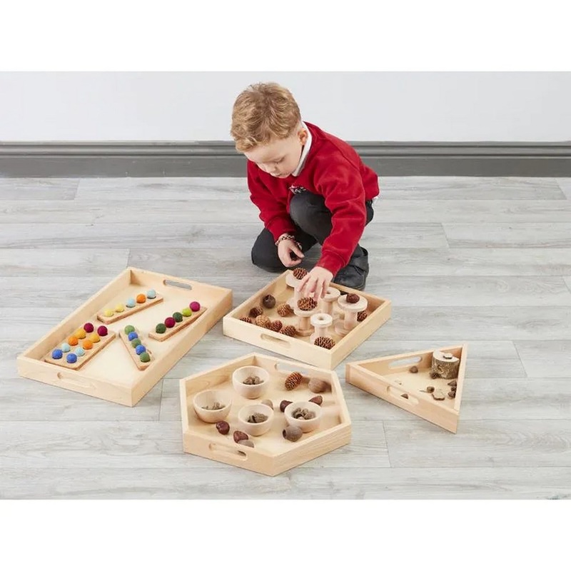 Maths Shape Trays  Set of 4