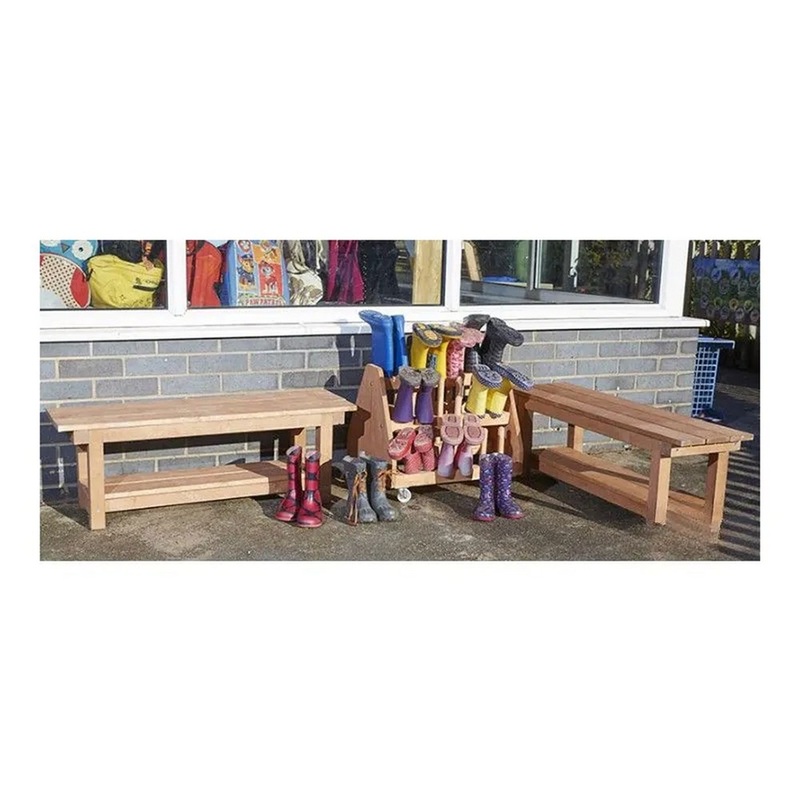 Outdoor Shoe Benches  Set of 2