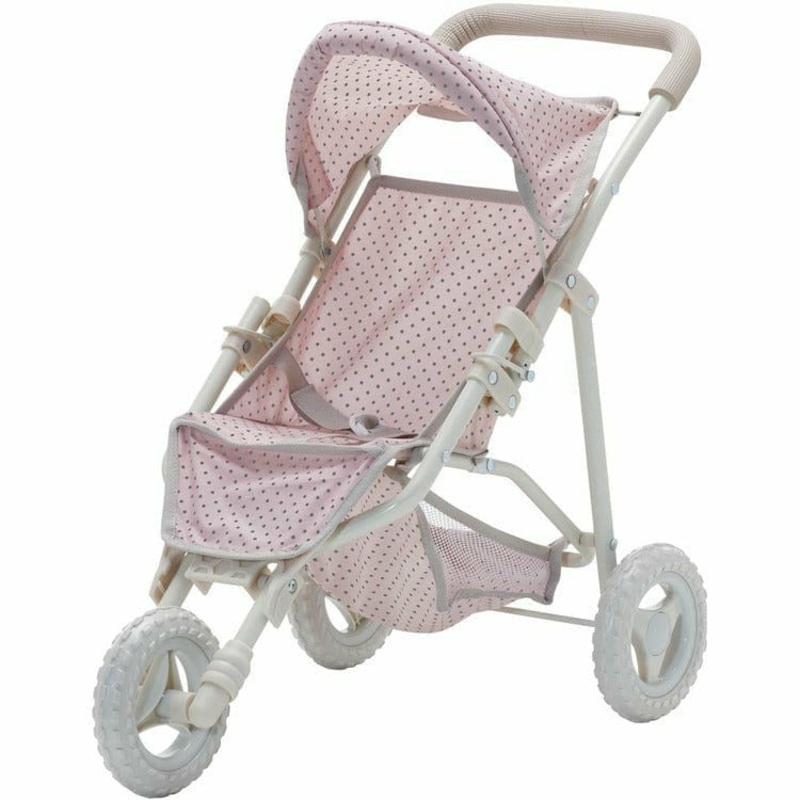 Polka Dots Princess Baby Doll Jogging Stroller – Pink