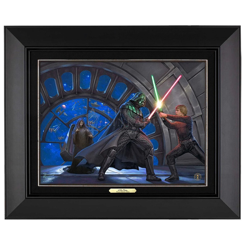 Star Wars Return of the Jedi A Son’s Destiny Thomas Kinkade Framed Canvas (ONLINE ORDER ONLY)