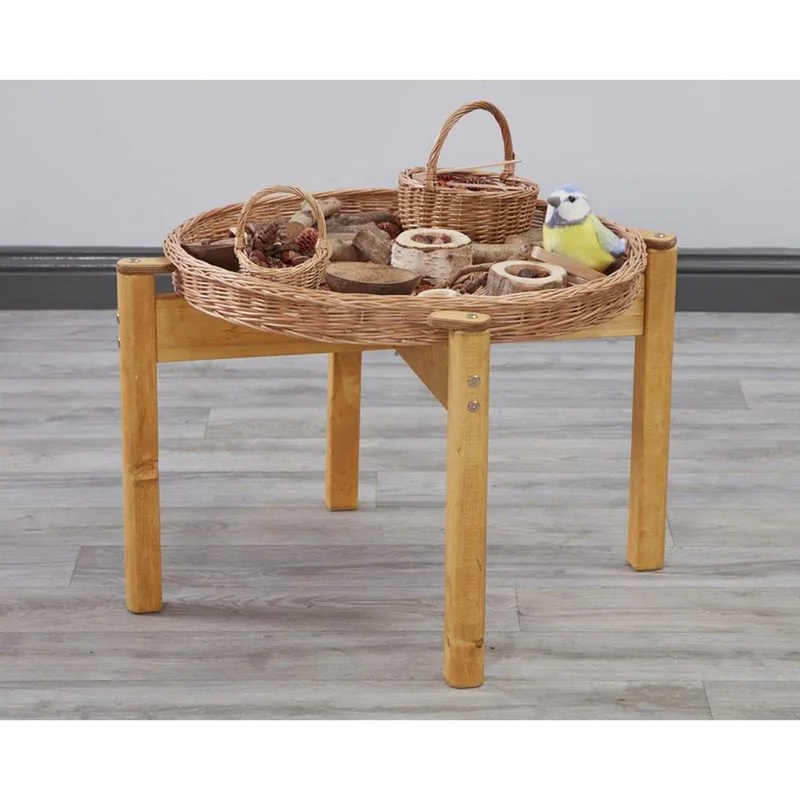 Wheelchair Friendly Outdoor Wooden Tuff Spot Tray Stand