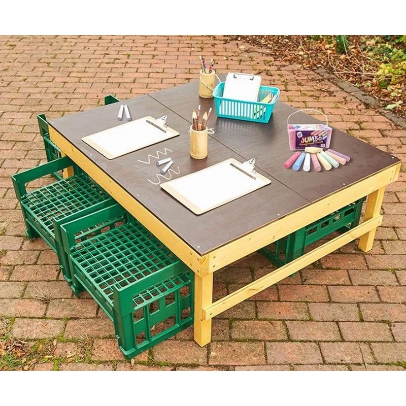 Windmill H Crate Chalk Table