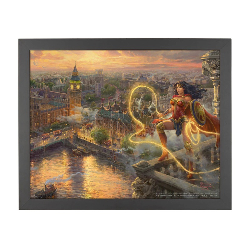 Wonder Woman: Lasso of Truth: DC Comics Thomas Kinkade Framed Art Print (ONLINE ORDER ONLY)
