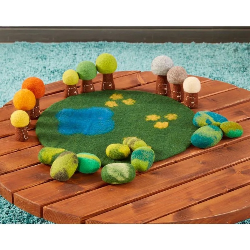 Felt Seasons Trees  9 Piece Set