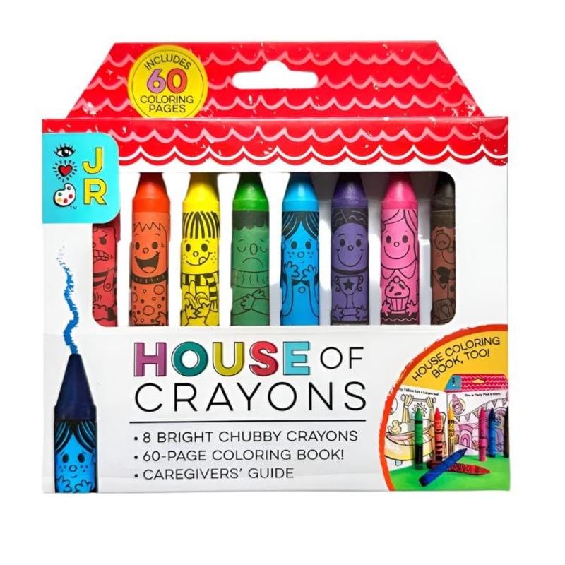 House of Crayons with Coloring Book