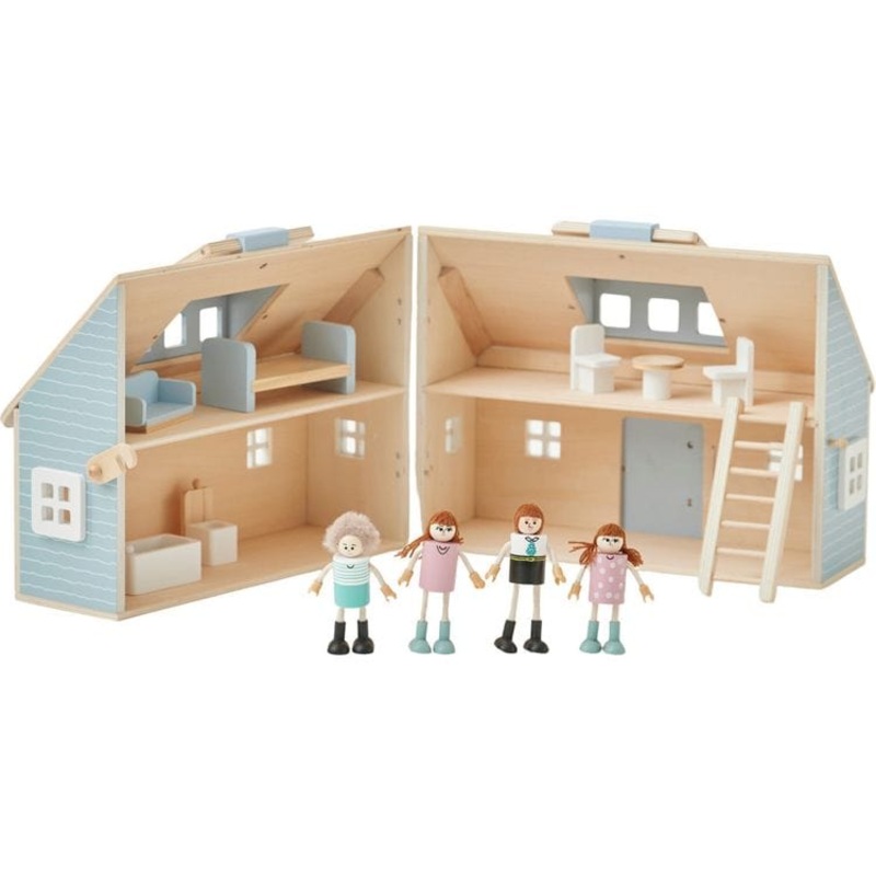 Olivia’s Little World Quaint Portable Dolls Cottage & Accessories for 3.5 Dolls