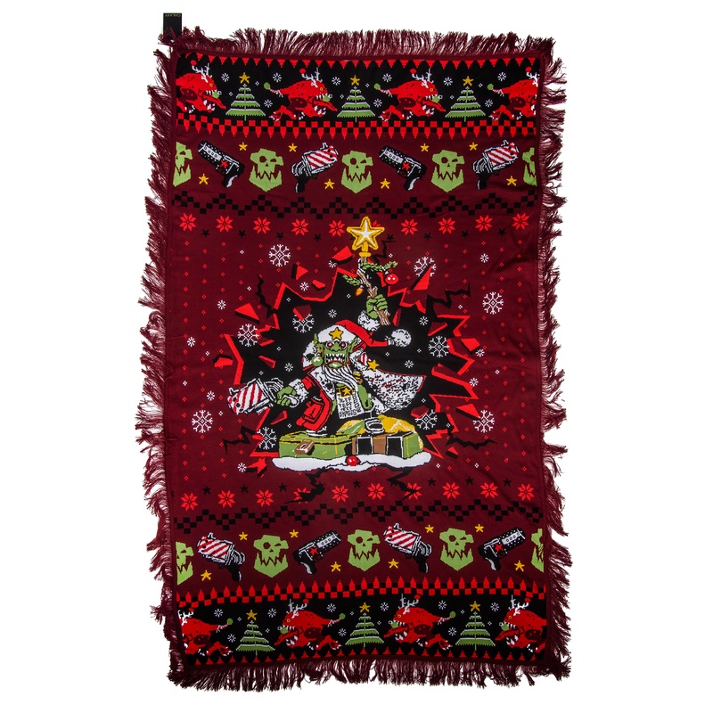 Warhammer 40000: Red Gobbo Knitted Blanket