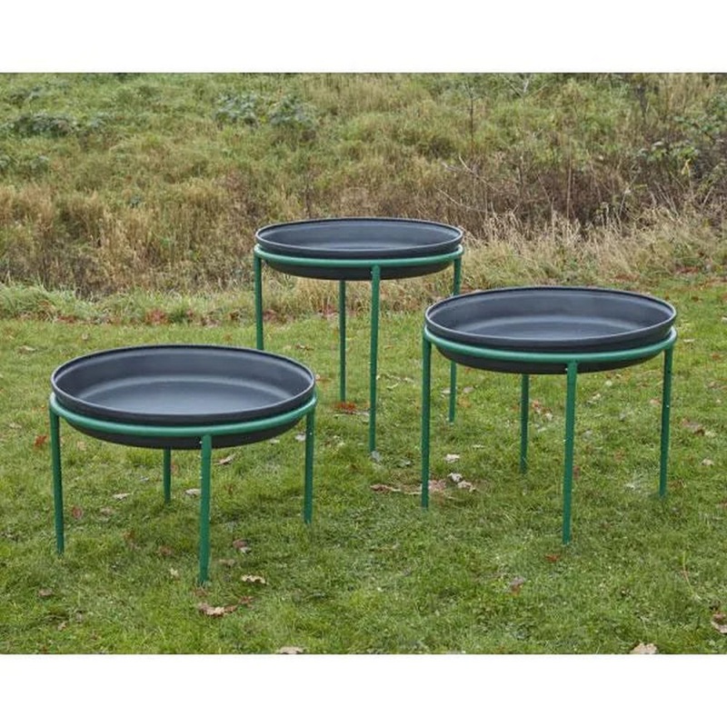 3 Black Deep Spots and 3 Multi Height Stands