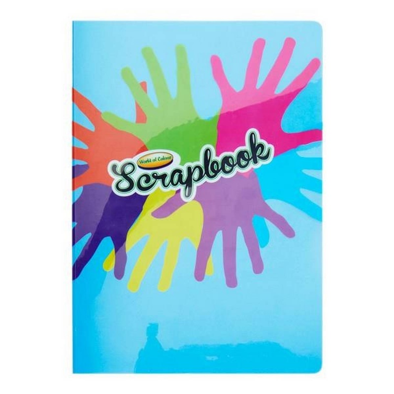 A4 60pg Durable Cover Scrapbook 5 Asst Colour Pages