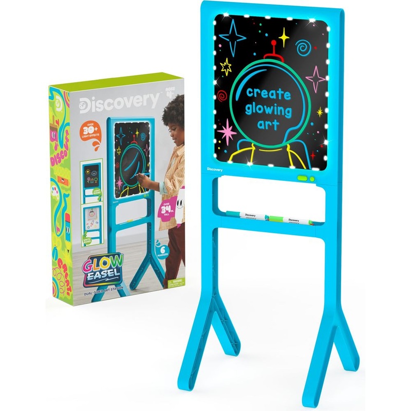 Discovery Glow Easel Dual-Sided Art Station