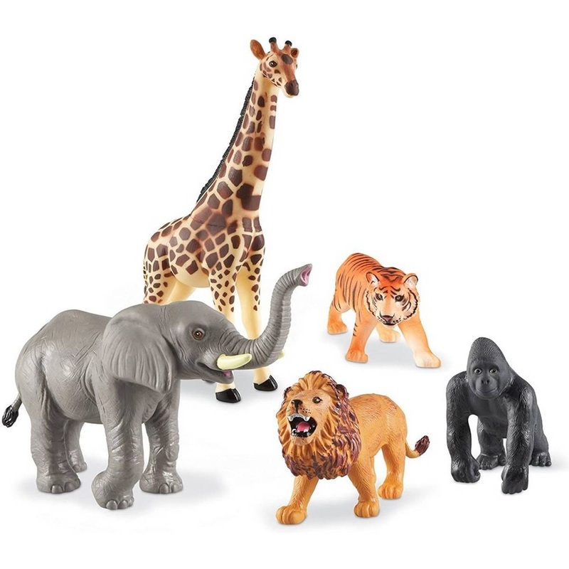 Jumbo Jungle Animals Set of 5