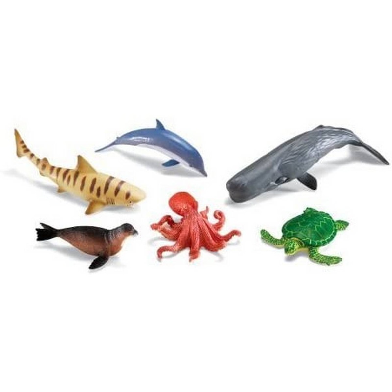 Jumbo Ocean Animals Set of 6