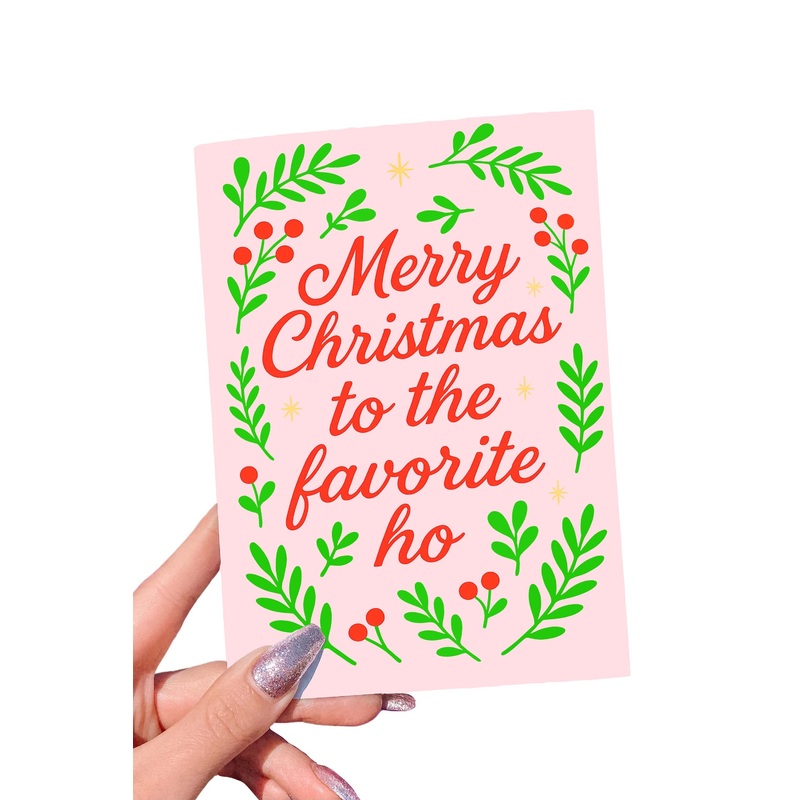 Merry Christmas to the Favorite Ho Card | Funny Holiday Greeting Card (ONLINE ORDER ONLY)