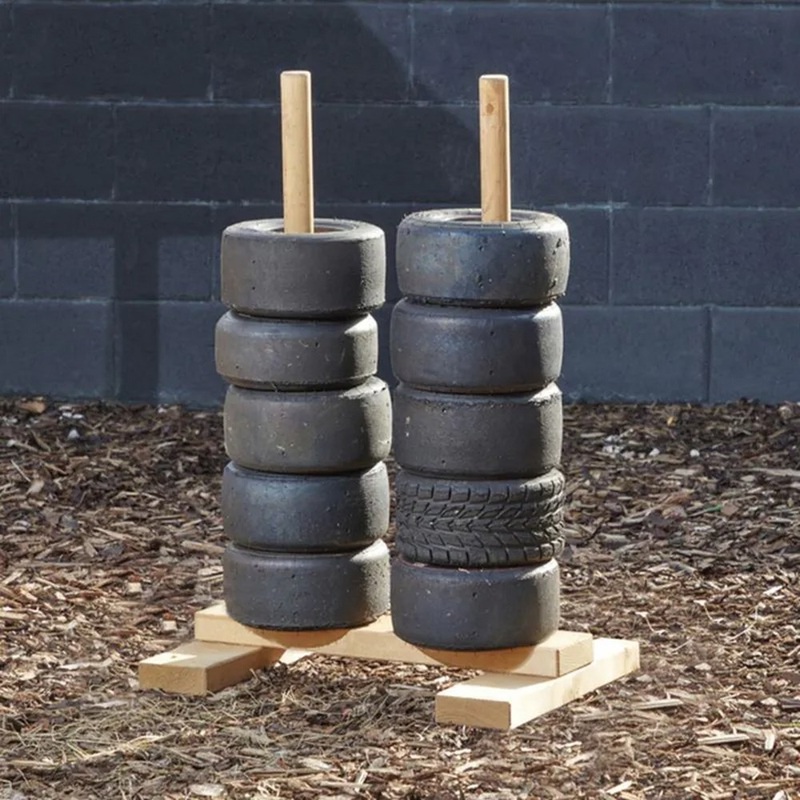 Wooden Stand For Tiny Tyres