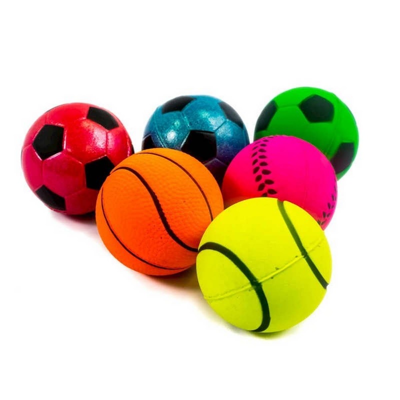 Rubber Ball Sports Assorted Pack of 24