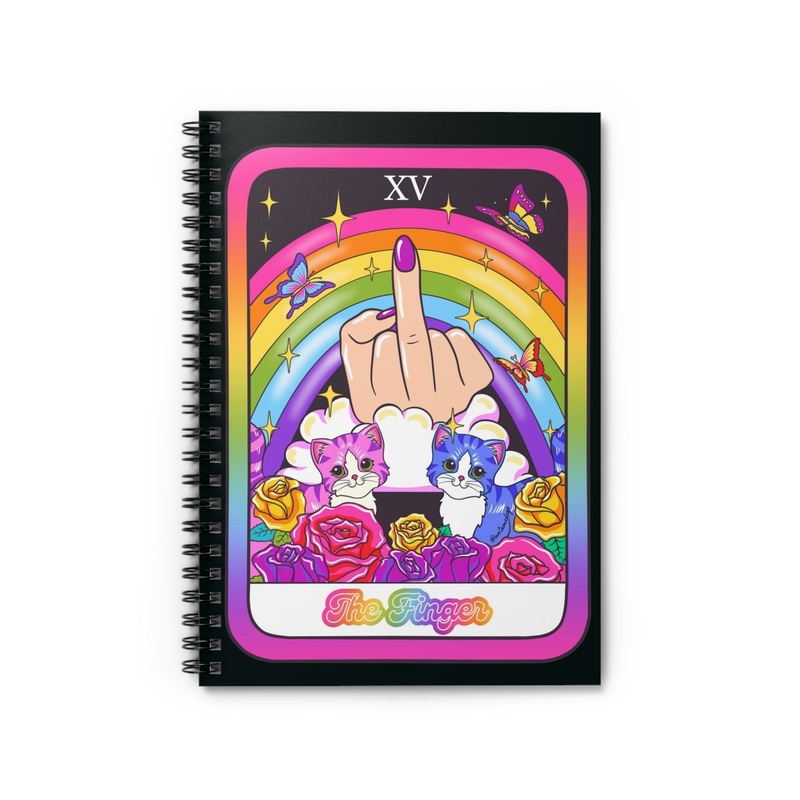 The Finger Tarot Notebook  Funny Rainbow Spiral Journal (ONLINE ORDER ONLY)