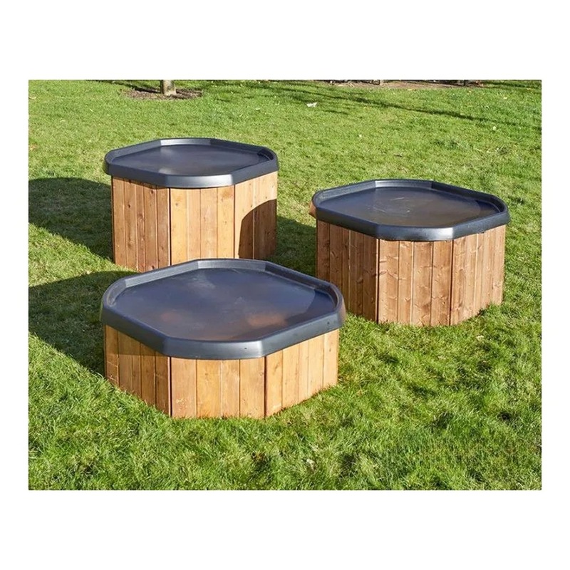 Tuff Play Tray Wooden Super Store Stands  Set of 3
