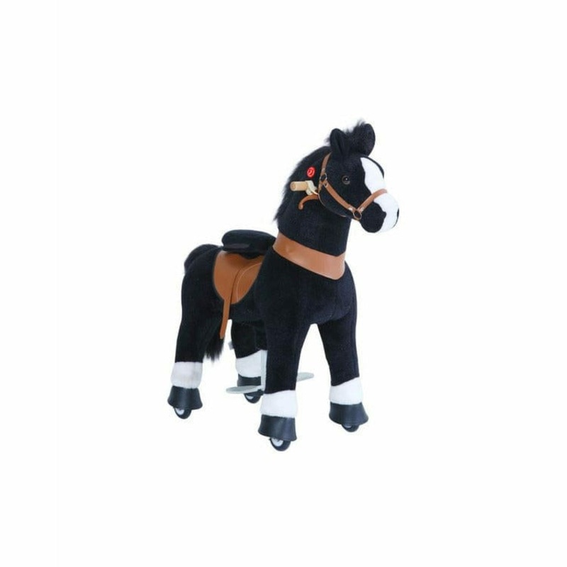 Black Model U Ride-On Horse – 3-4 Years